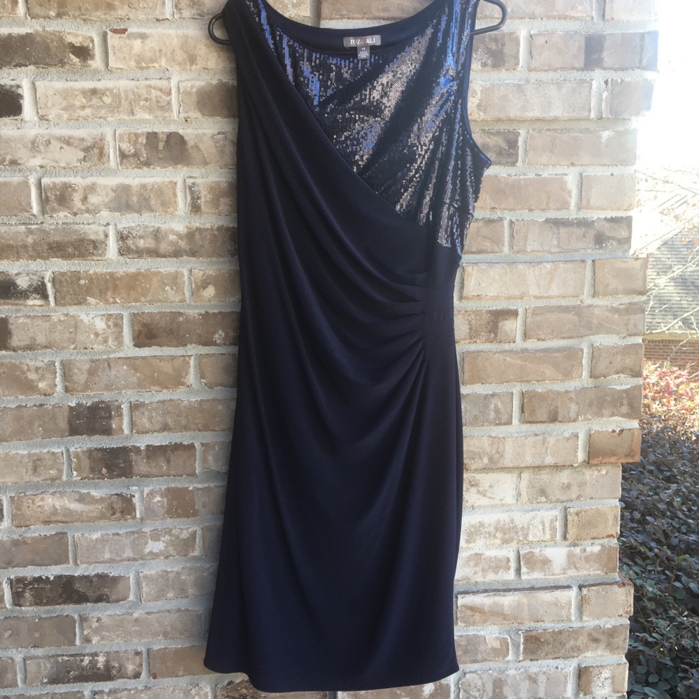 Navy cocktail dress